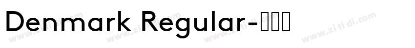 Denmark Regular字体转换